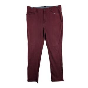 Gap Burgundy 5 Pocket Jeans Mens 38x29 Twill Casual Straight Leg Twill‎ Pants